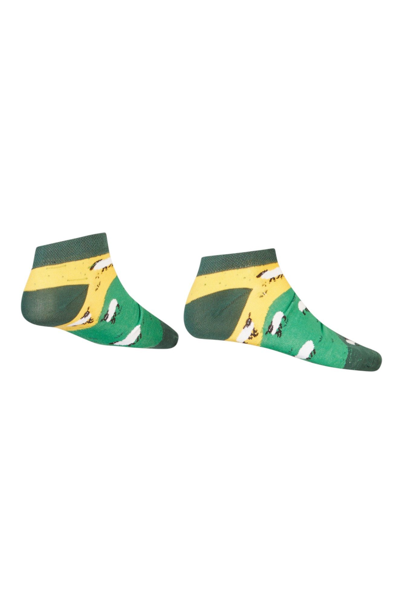 AbgeStrumpft Sneakersocken Abgestrumpft Sneaker Schaf (1 Paar, 1-Paar, 1 Paar) lustiges Design