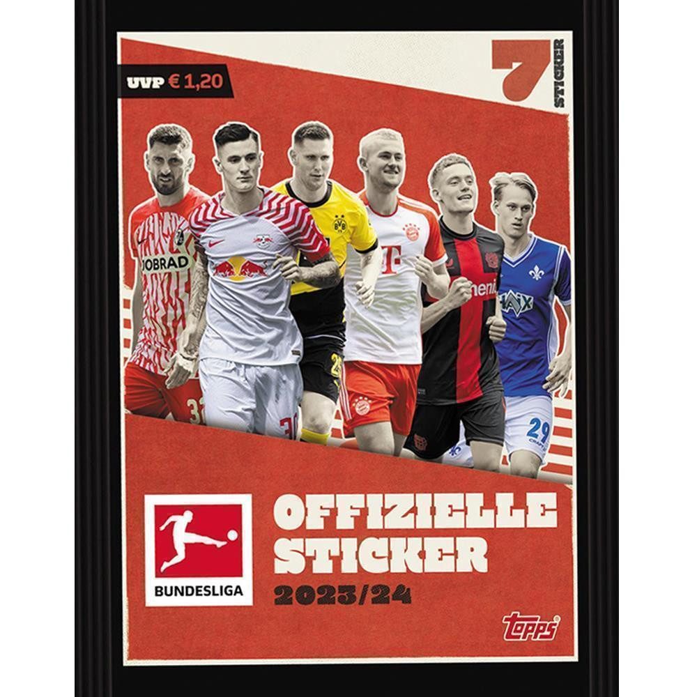 Topps Sammelkarte Topps Bundesliga 2023/24 Sticker-Adventskalender - 24 Überraschungen