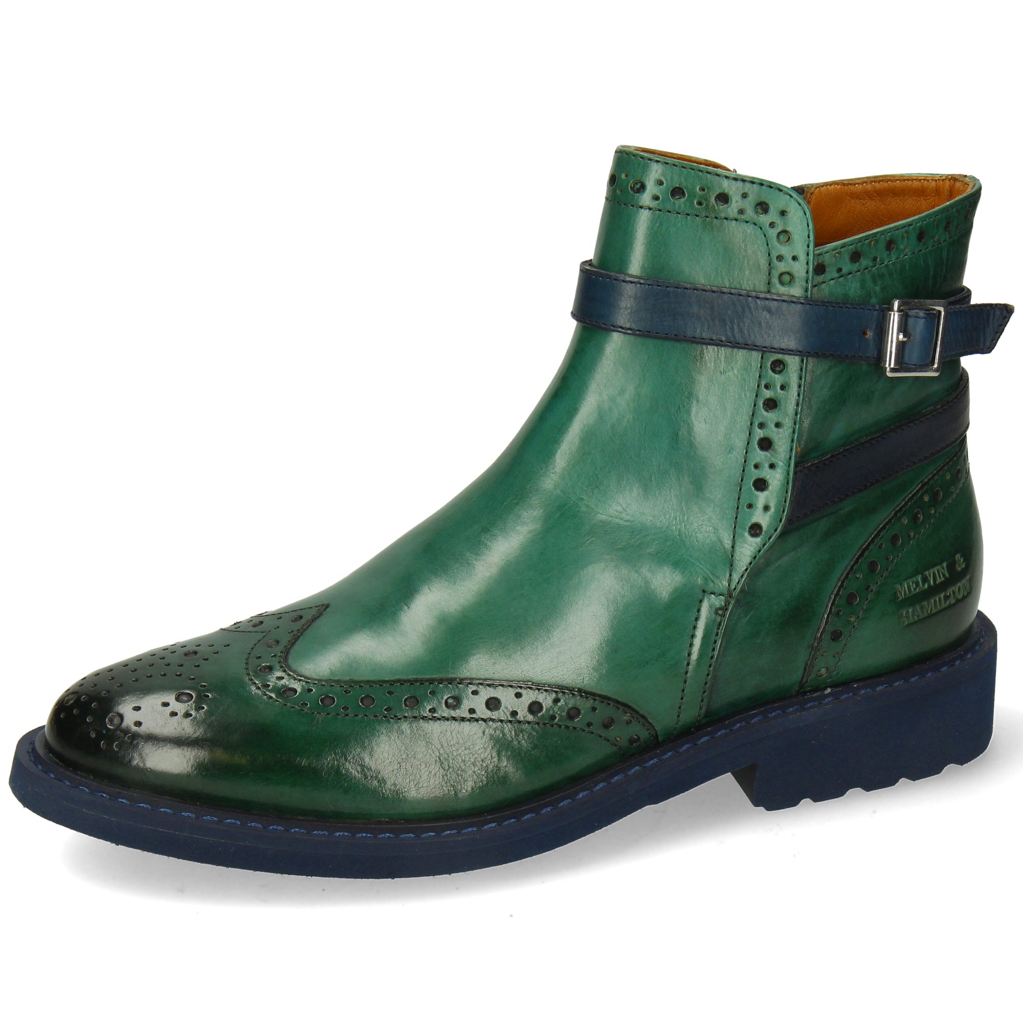 Melvin & Hamilton Damenstiefelette Selina 29 – Aus Vegetabil Gegerbtem Kalbsleder Mit Spitzer Kappe Und 3 Cm Absatz