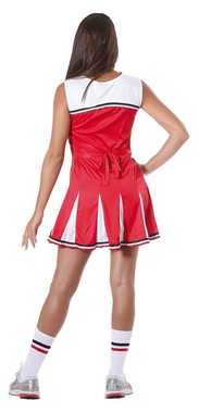 Fiestas Guirca Kostüm, Rotes Cheerleader Kleid Kostüm für Damen