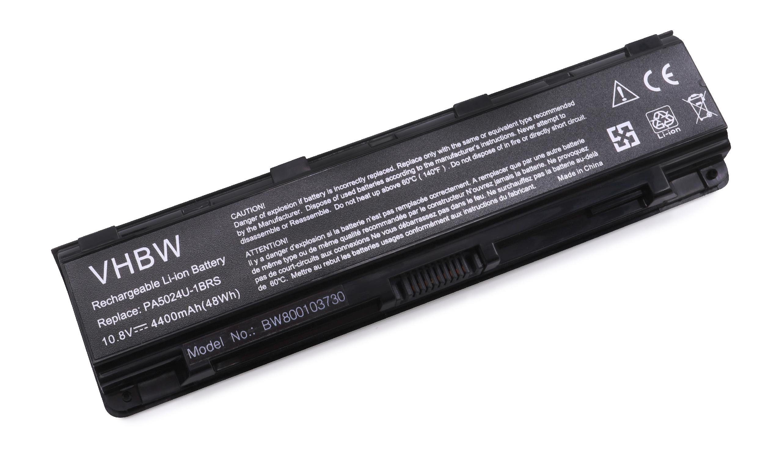 vhbw passend für Toshiba Satellite Pro P845D, P850, P850D, P855, P855D, Laptop-Akku 4400 mAh