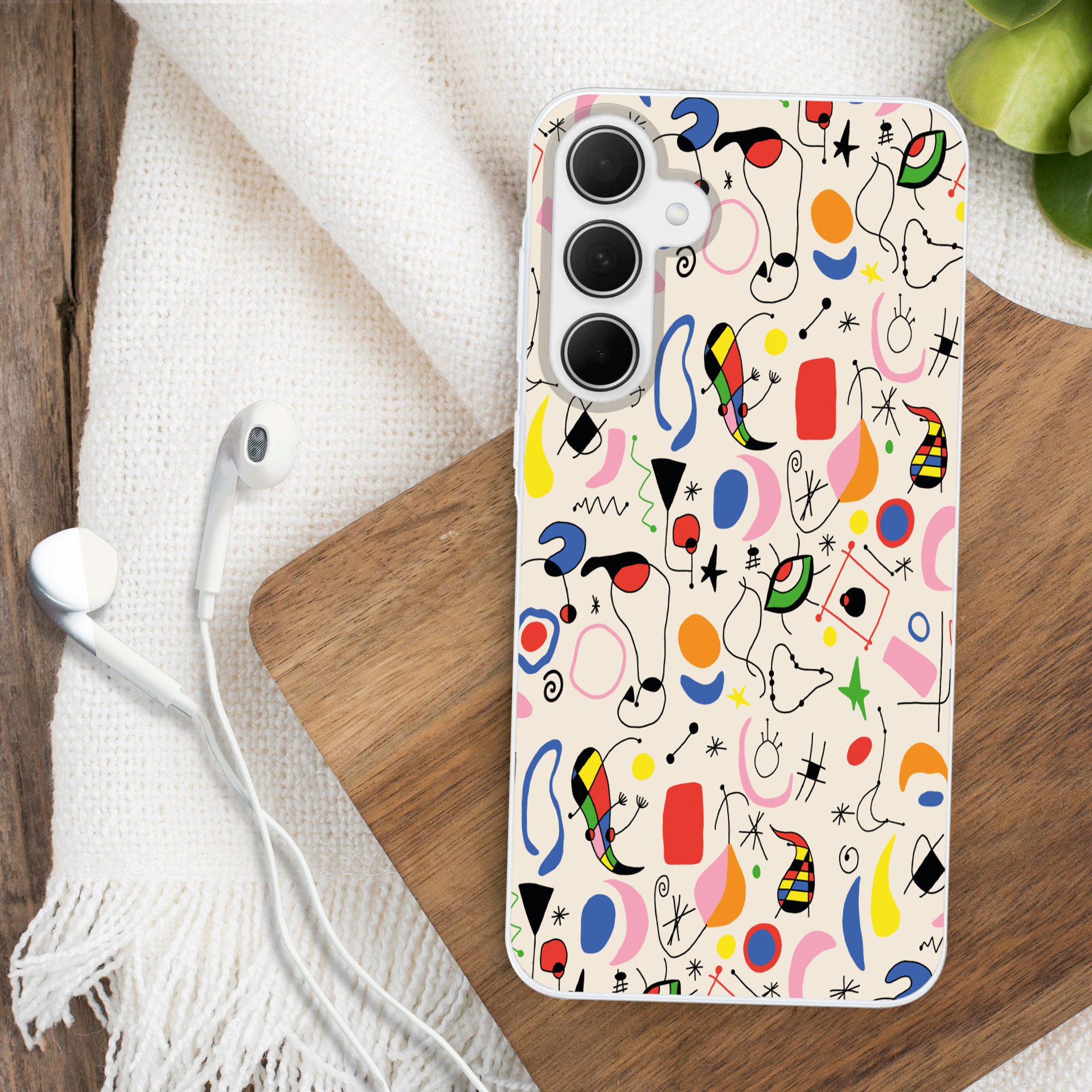 MuchoWow Handyhülle für Samsung Galaxy A35 5G Muster - Abstrakt - Kunst, Smartphone-Bumper, Print, Handy Schutzhülle Dünn