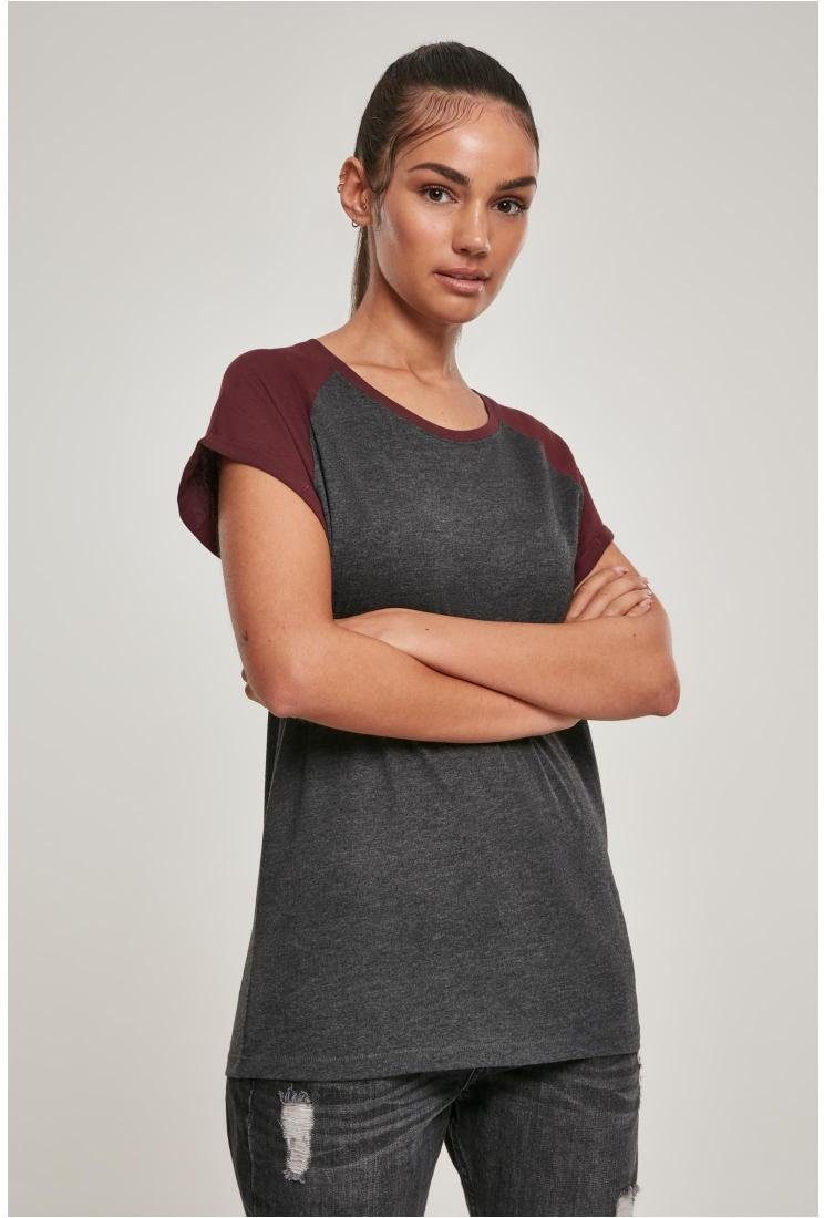 URBAN CLASSICS Rundhalsshirt Ladies Contrast Raglan Tee günstig online kaufen