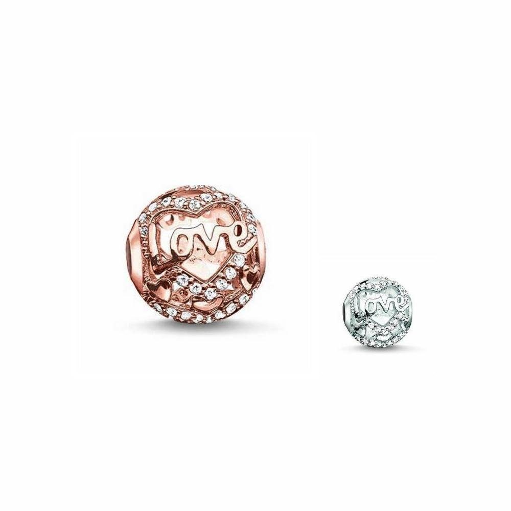 Edelstahlkette Roségold Thomas sabo Amen Thomas Sabo Modeschmuck Damen Charms Anhänge