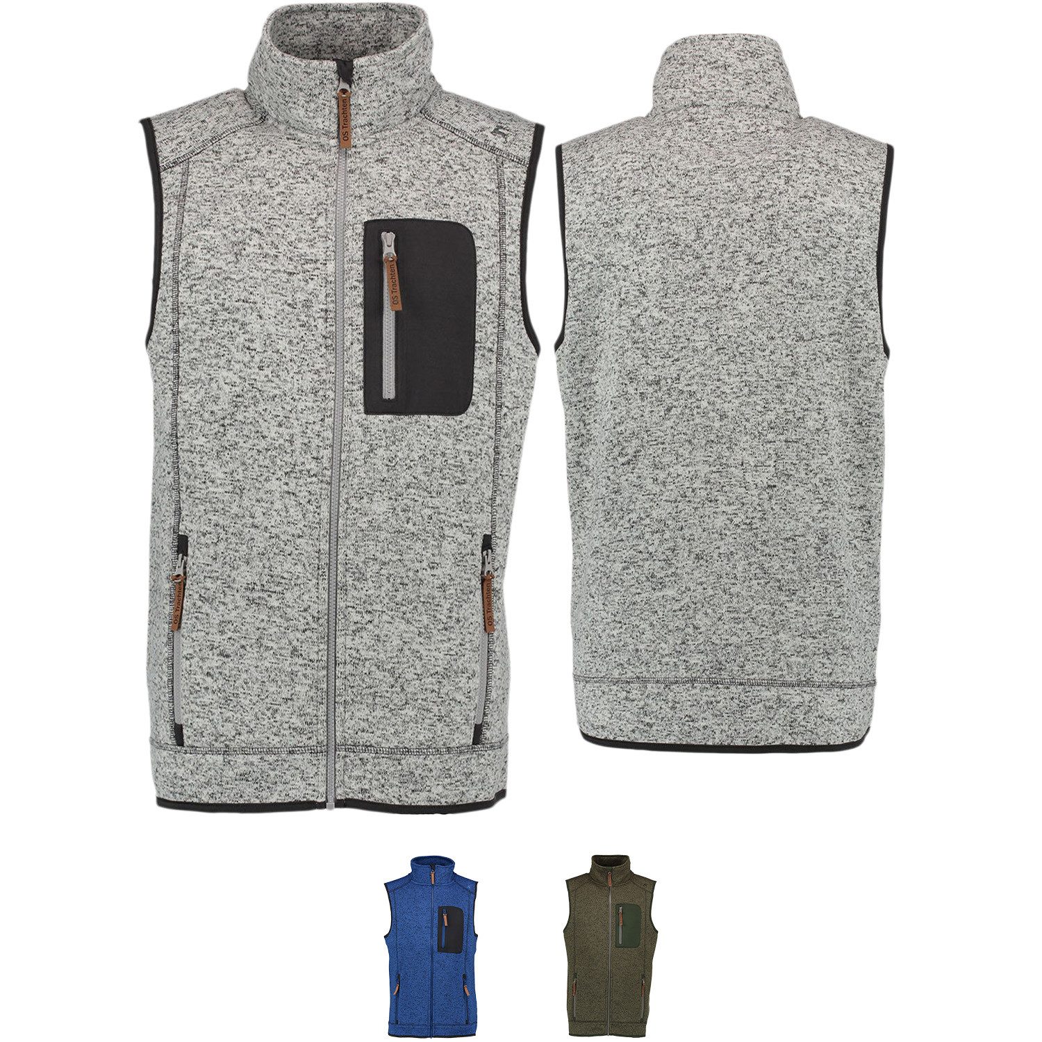 German Wear Fleeceweste OP9 Weste Jagd Winter Weste Fleeceweste Strickfleece Sweatweste