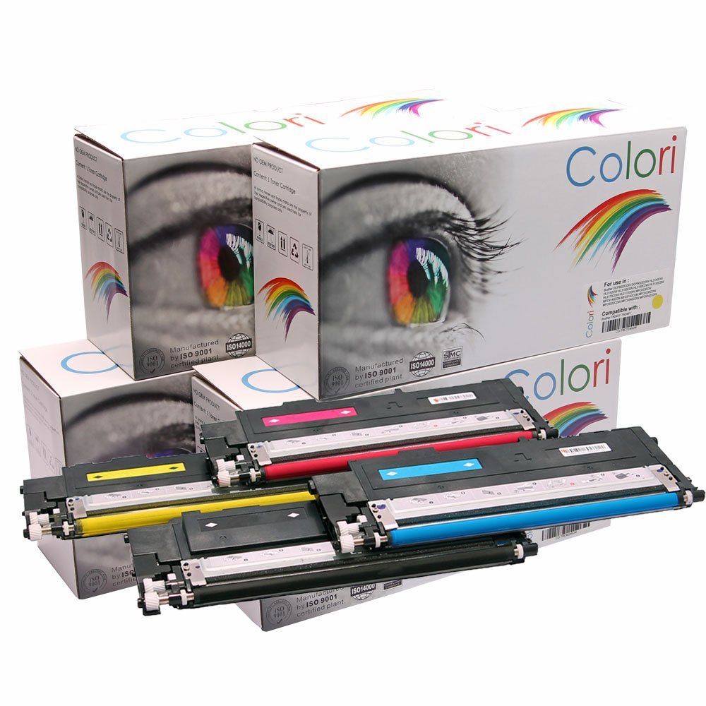 Colori Tonerkartusche, (Kompatibles Set 4x Toner für Samsung SU365A P404C K404S C404S M404S, Samsung Xpress C430 C430w C480 C480fn C480fw C480w), Colori