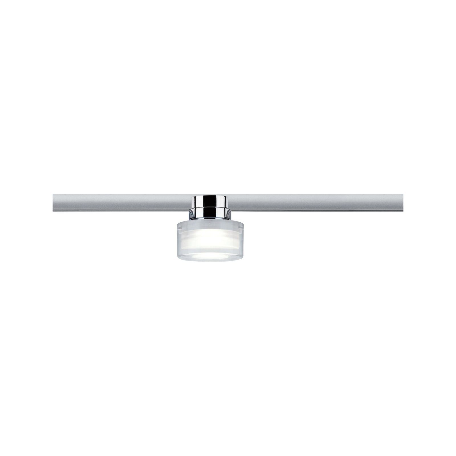 Paulmann Schienensystem-Leuchten URail Schienenspot Topa Dot 350lm 4,9W 4000K 230V Chrom, Klar, Satin, LED fest integriert, Neutralweiß, dimmbar, Einzelspot
