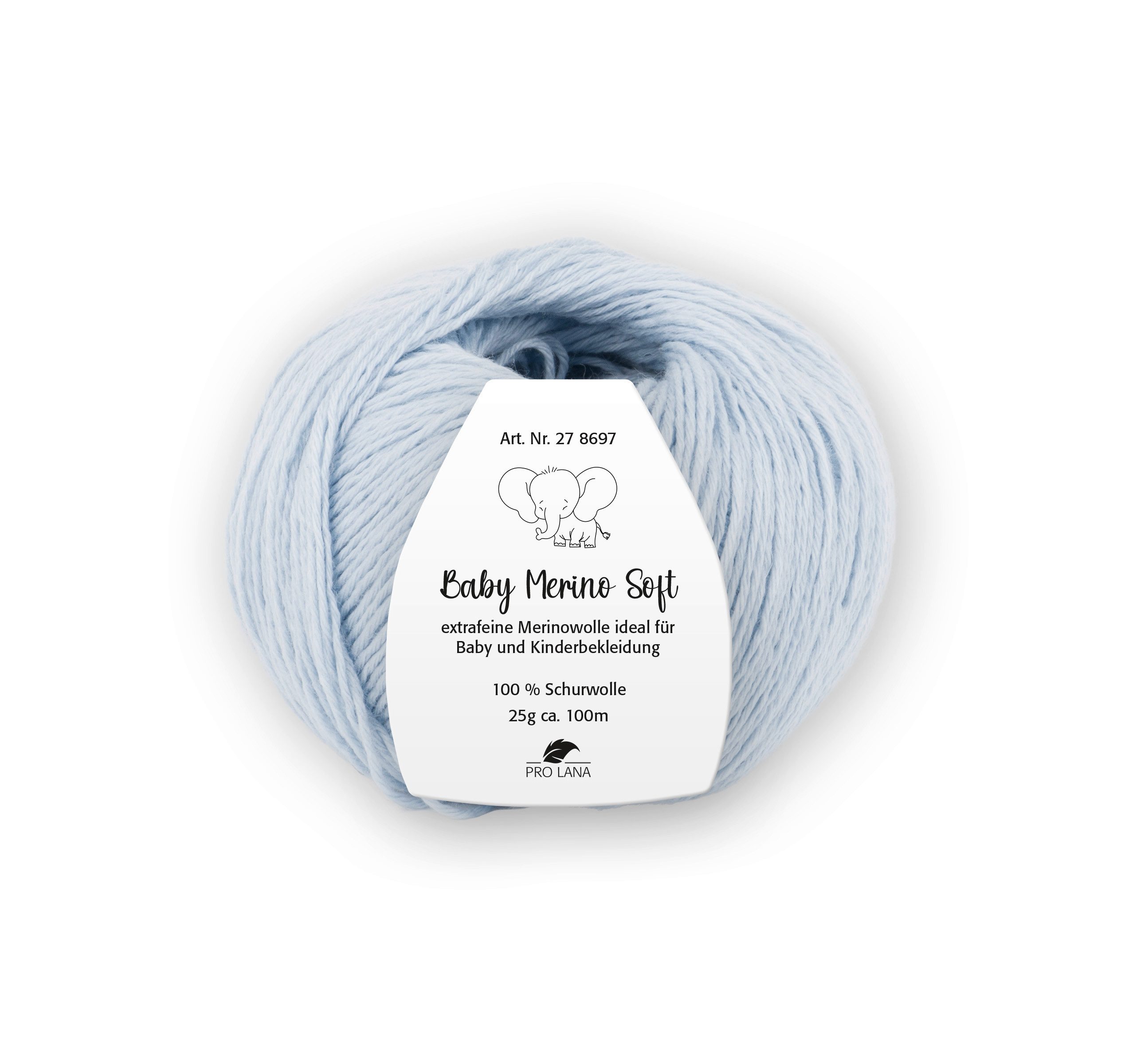 Pro Lana Baby Merino soft Häkelwolle, 100 m (Baby Merino Soft Wolle, zartes Gefühl auf der Babyhaut), 25 g