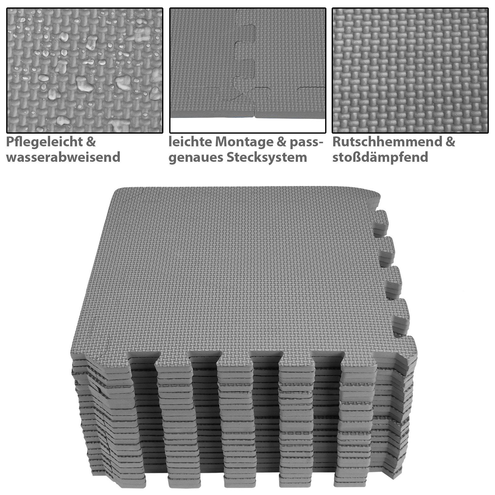 ALPIDEX Bodenschutzmatte ALPIDEX 21 Puzzlematten Bodenschutzmatten 30 x 30 x 1 cm