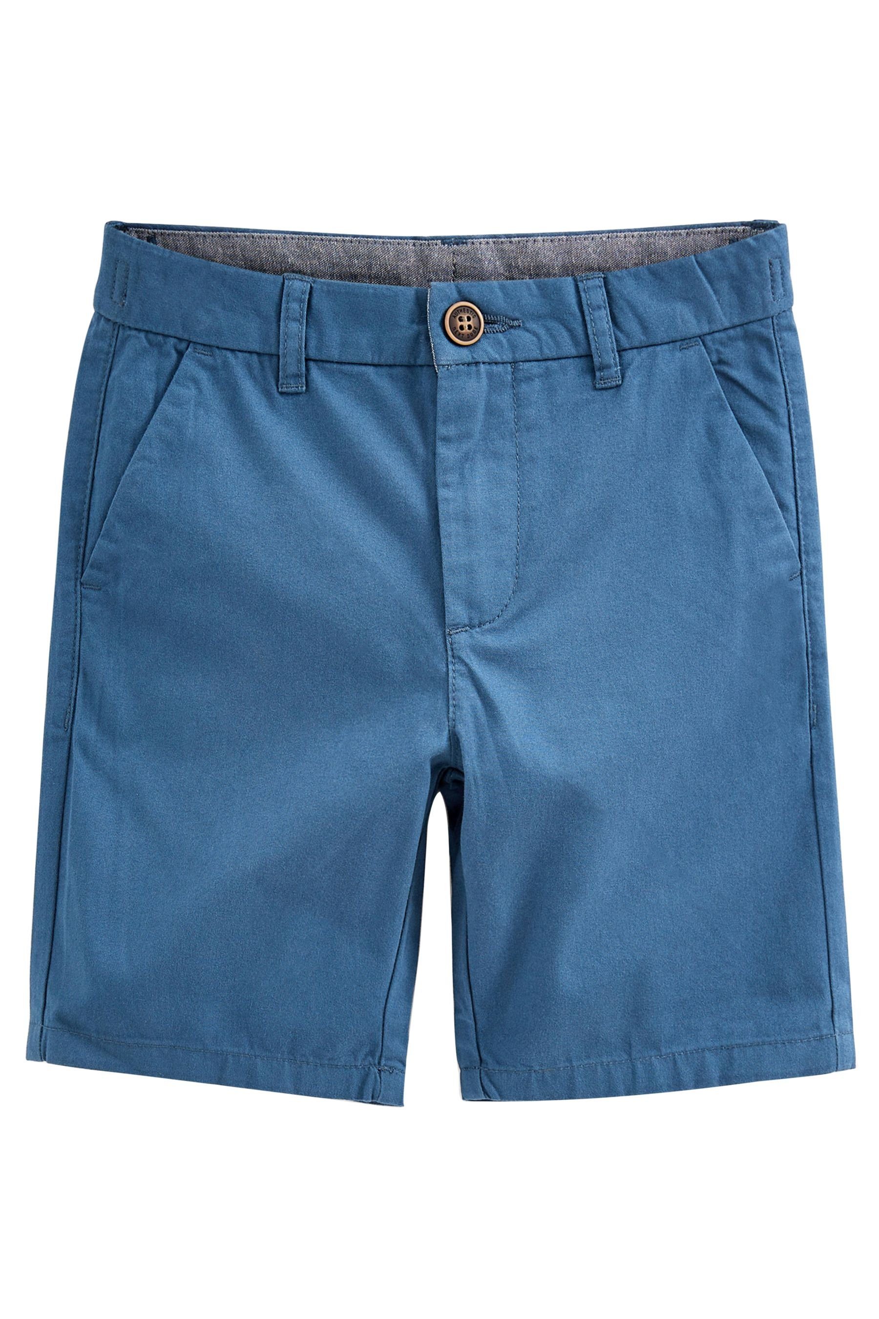 Blue Chino-Shorts (1-tlg) Indigo Next Chinoshorts