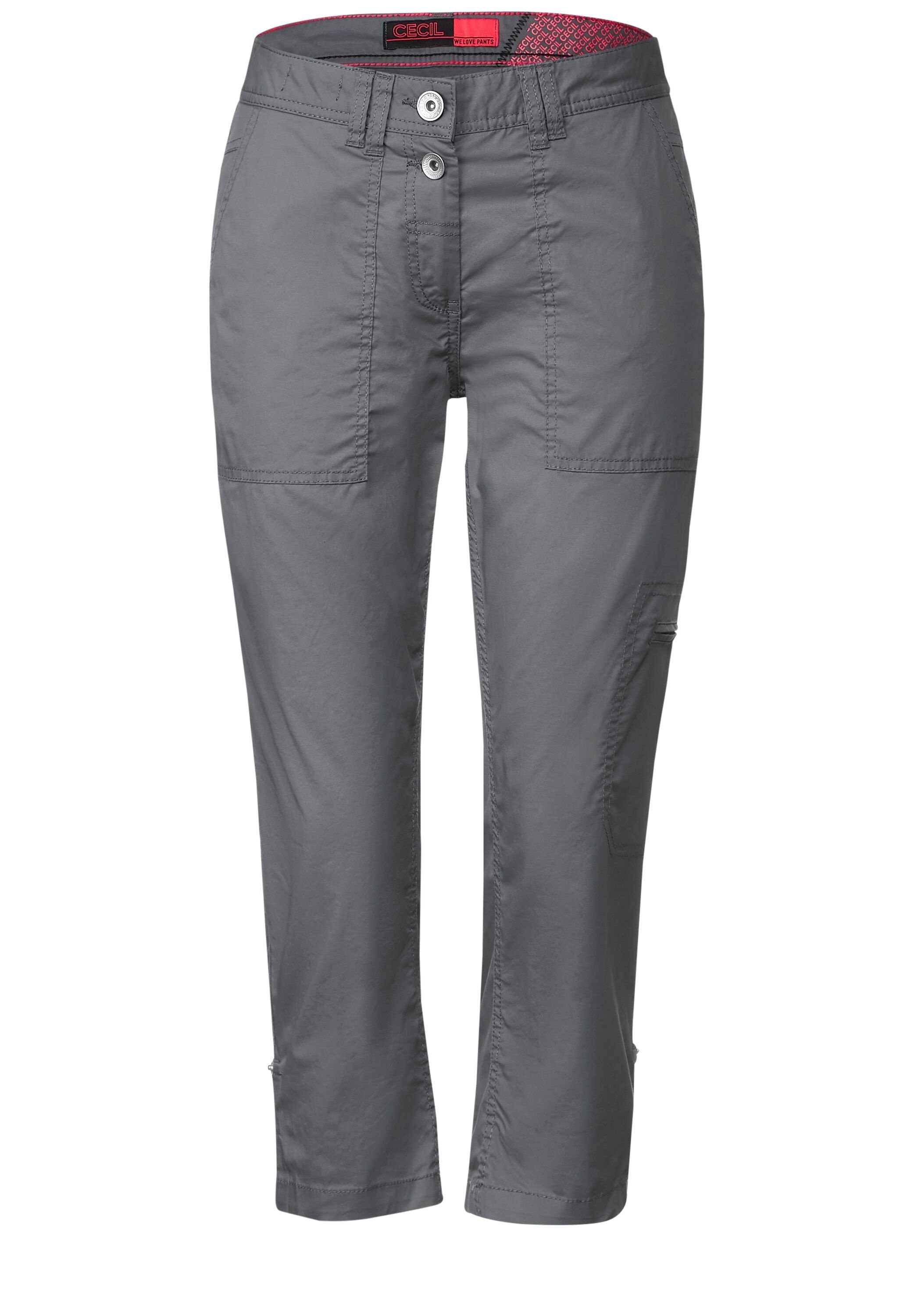 Cecil Stoffhose Casual Fit Papertouch Hose graphite light grey