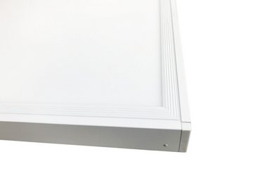 Lecom LED Deckenleuchte Aufputz LED Panel Quadrat 40 Watt-Eckig 600x600mm, Warmweiß, Deckenlampe Aufbau Lampe Eckig Wand Panel inkl. Aufbaurahmen