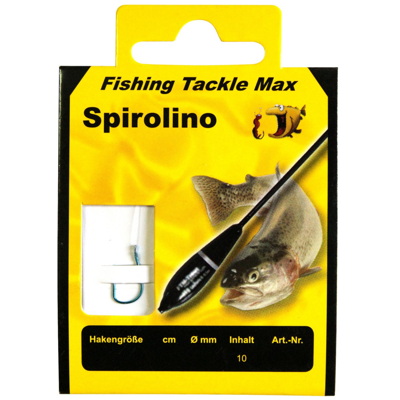 Fishing Tackle Max Forellenhaken FTM gebundene Haken Spirolino 300cm - 10 Forellenvorfächer