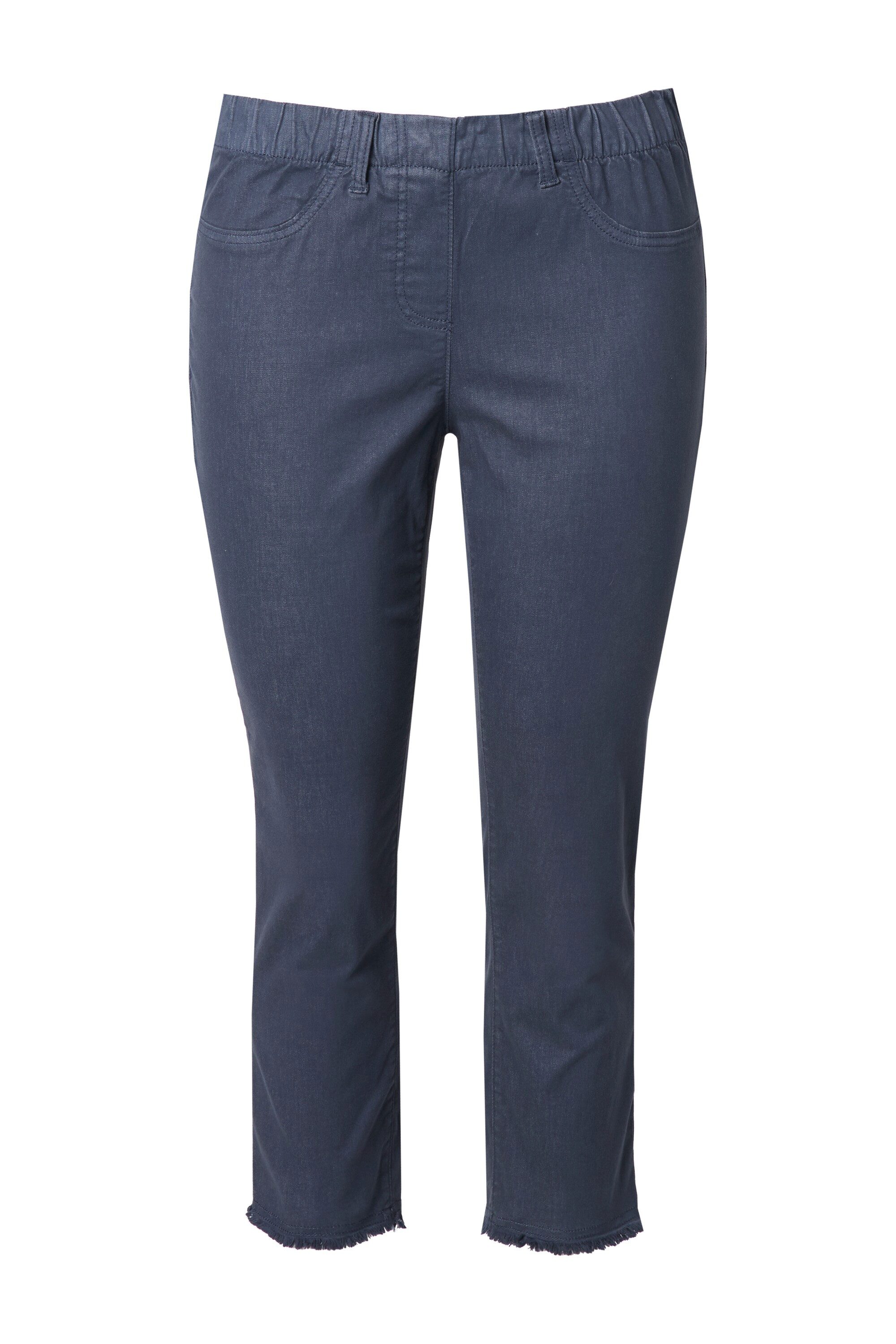 Ulla Popken 7/8-Hose 7/8-Hose Sienna Fransensaum günstig online kaufen