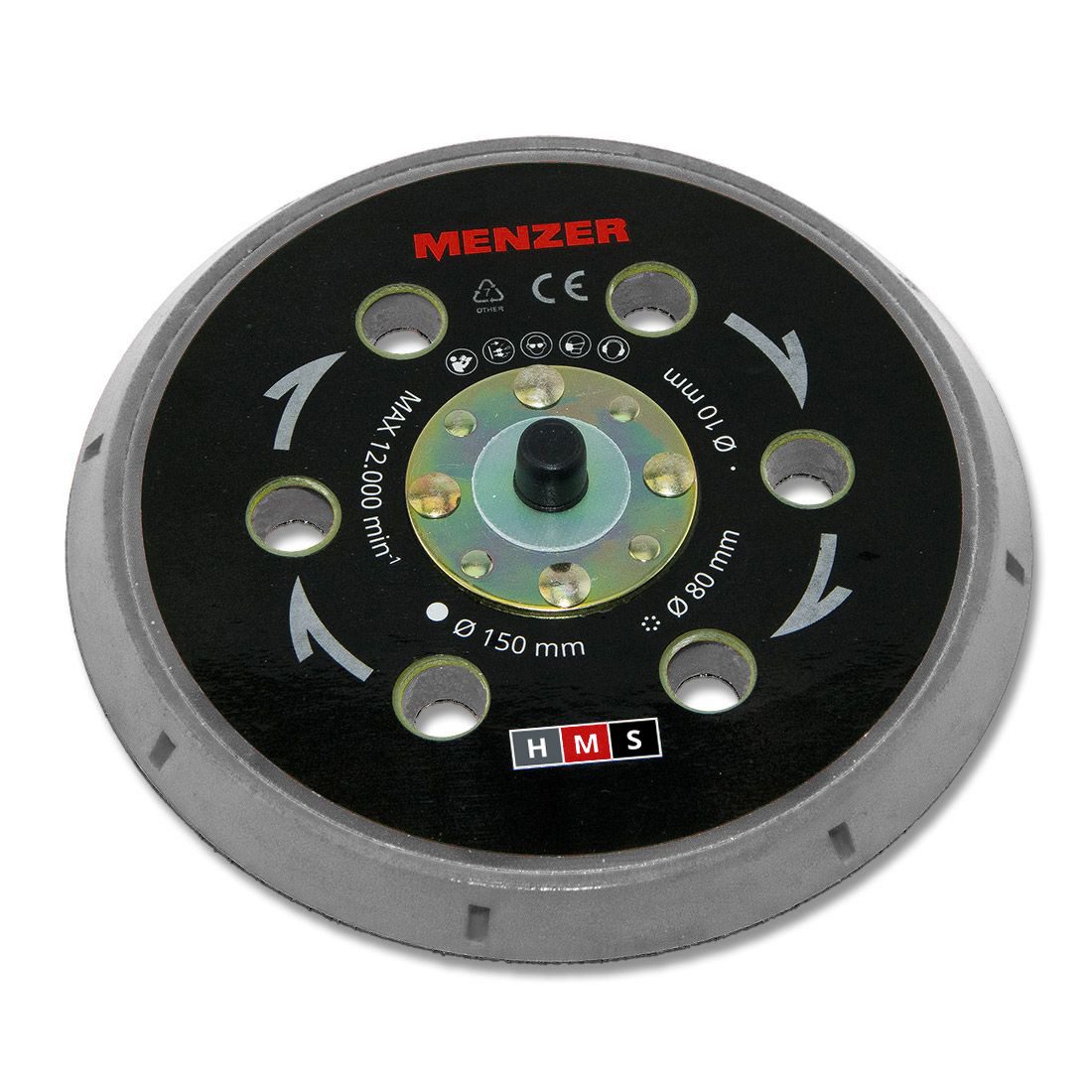 MENZER Schleifteller Multi-Loch-Schleifteller Ø 150 mm hard, 1-St., für MENZER Geräte