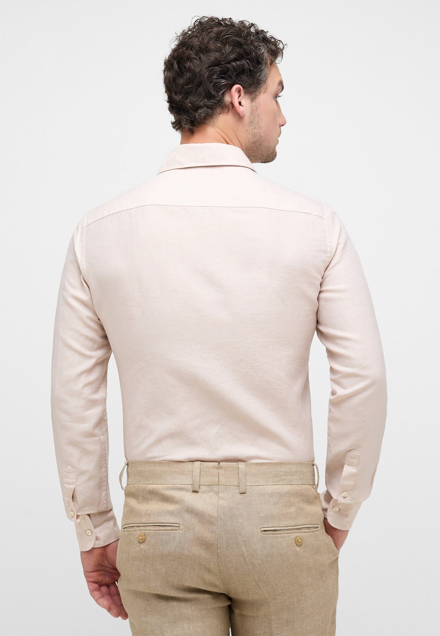 Eterna Langarmhemd SLIM FIT EASY IRON (bügelleicht)