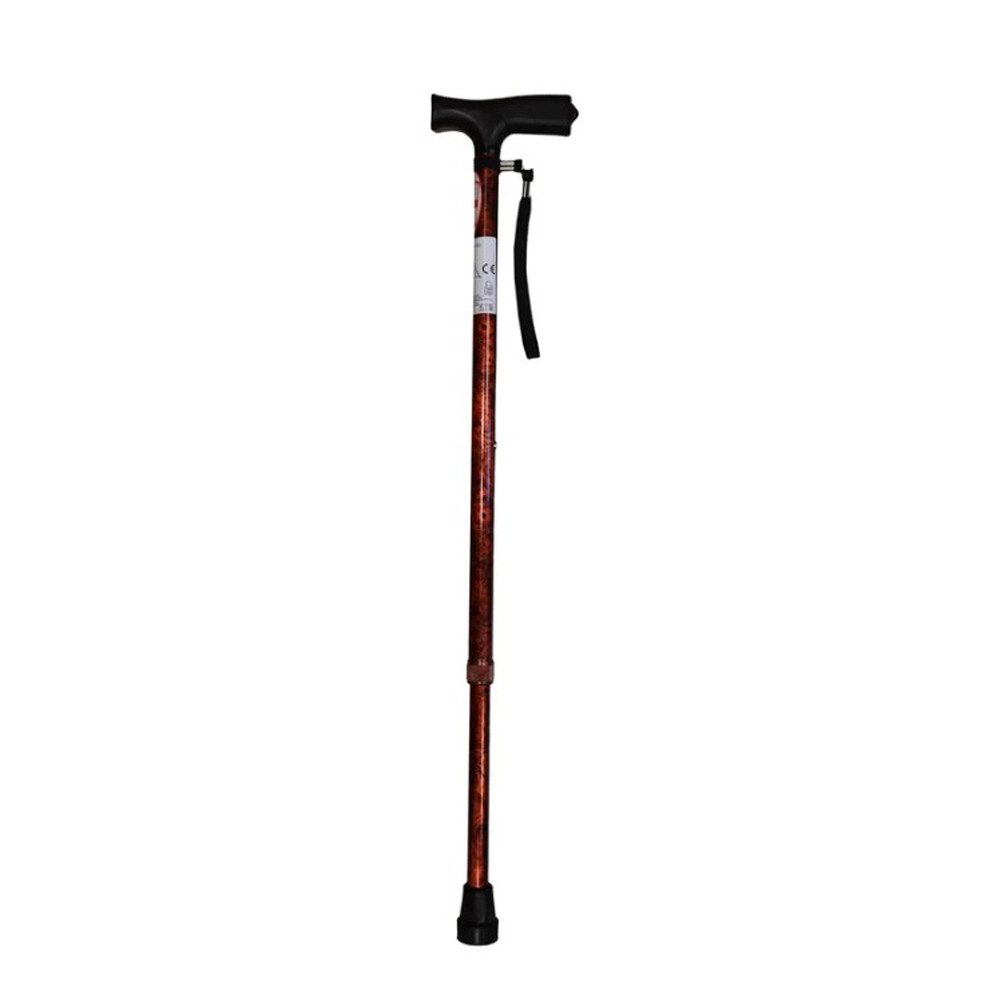 Antar Gehstock Aluminium höhenverstellbar mit Derbygriff