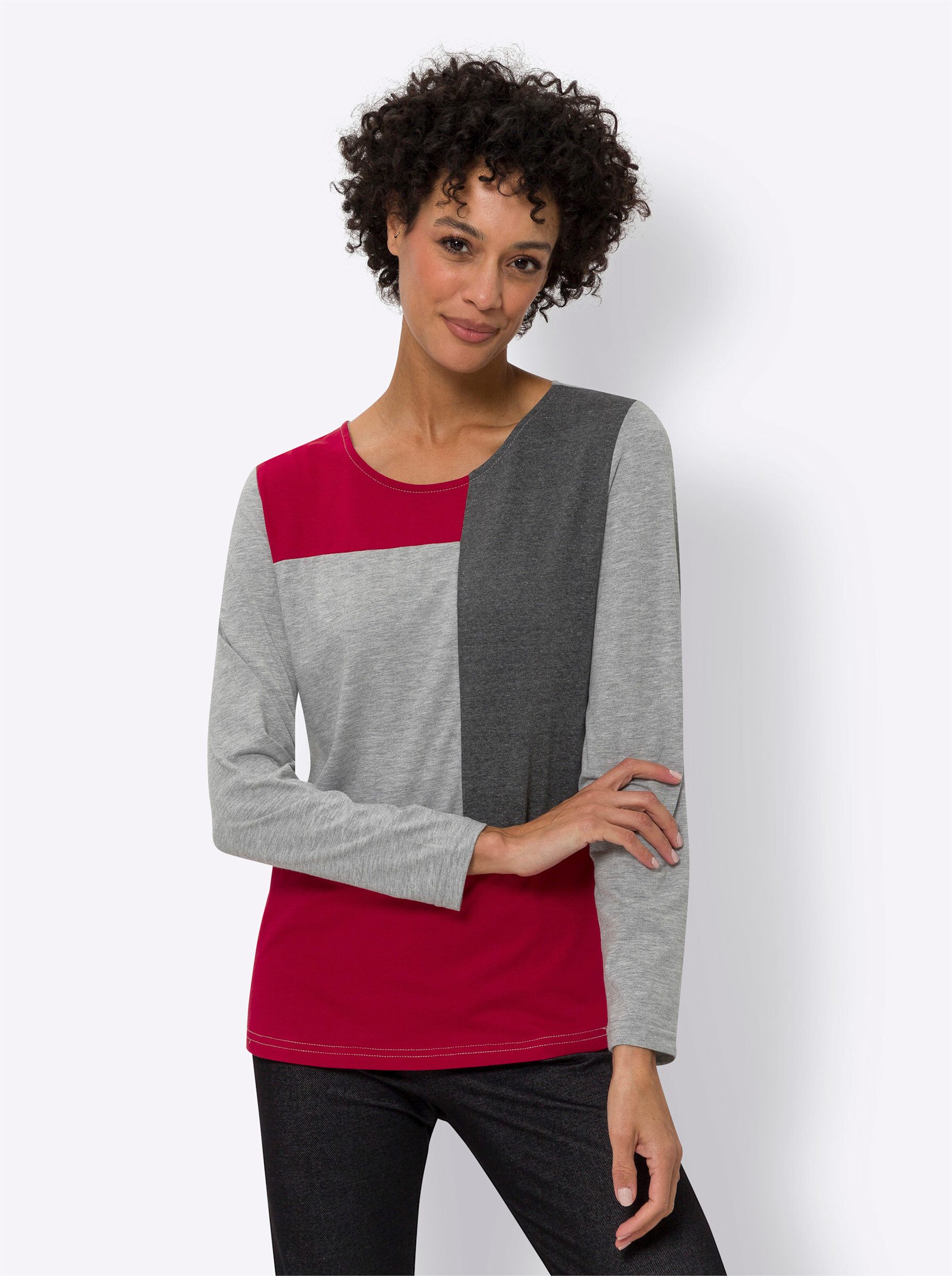 Sieh an! T-Shirt Langarmshirt . günstig online kaufen