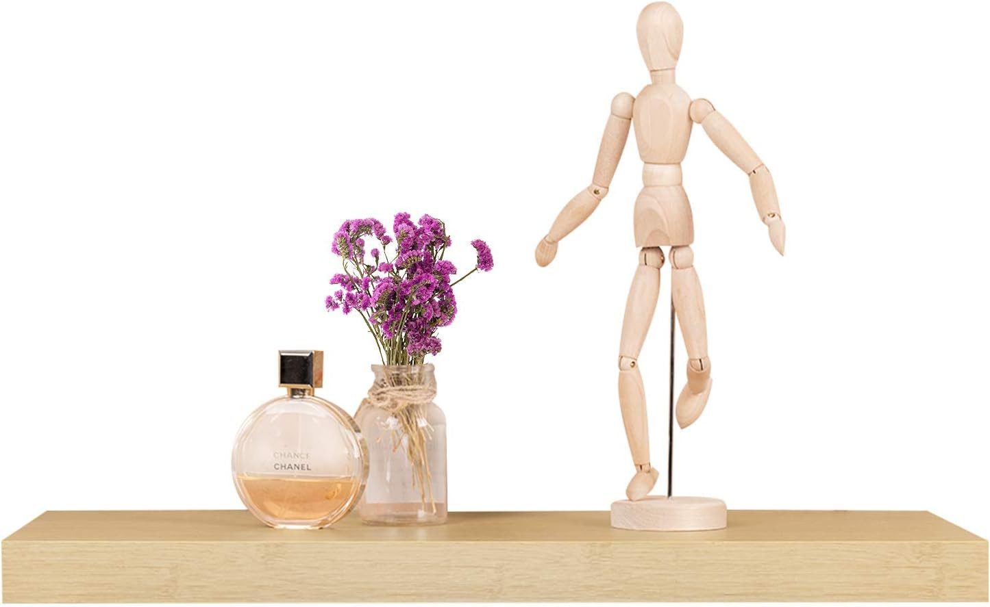 Woltu Wandregal, Wandboard CD DVD Regal Bücherregal Holz Board