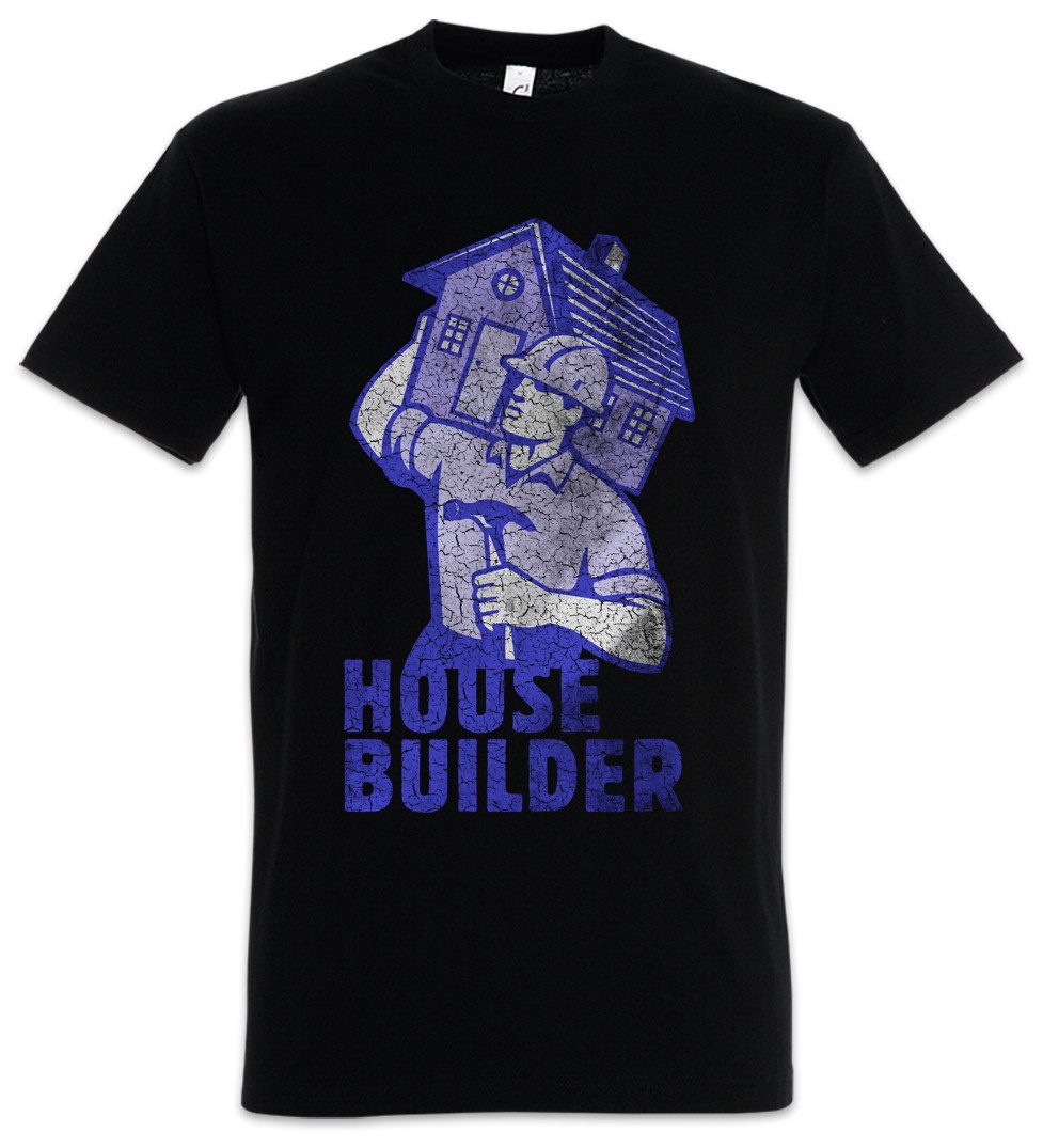 Urban Backwoods Print-Shirt House Builder II Herren T-Shirt Handwerker Maurer Mason Bauarbeiter (1-tlg) Bau Zimmermann Construction Worker