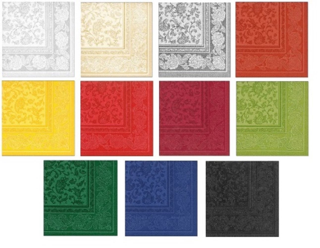 PAPSTAR GmbH Papierserviette 250 Servietten "ROYAL Collection" 1/4-Falz 40 cm x 40 cm, "Ornaments"