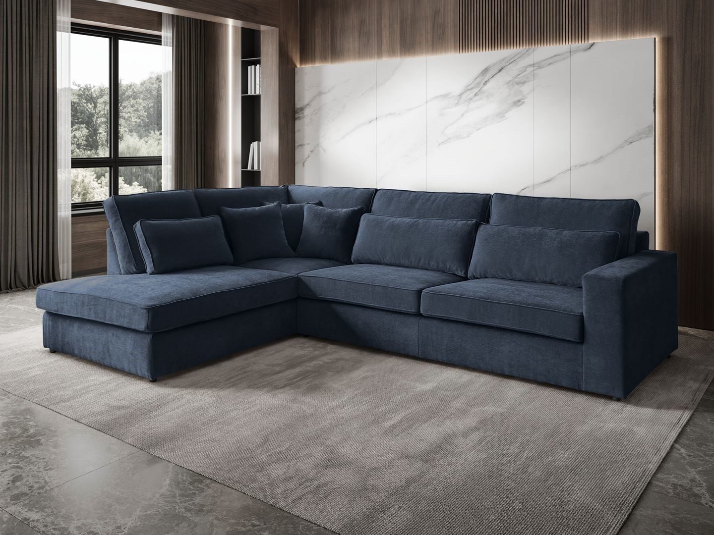 Beautysofa Ecksofa mit dekorativen Kissen PARMA, im modernes Design, klassi günstig online kaufen