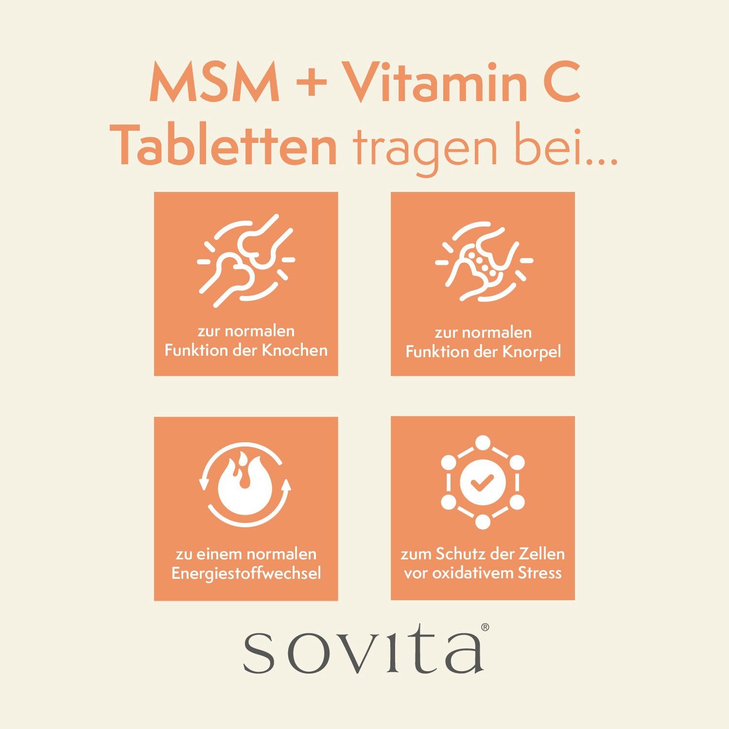 Ascopharm sovita MSM + Vitamin C Tabletten 1, 1 er