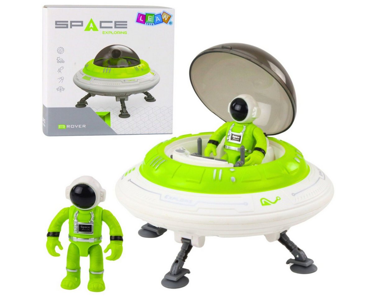 Wisam Spielzeug-Flugzeug Ufo Raumschiff Astronaut Figur Lichter Sounds Grün