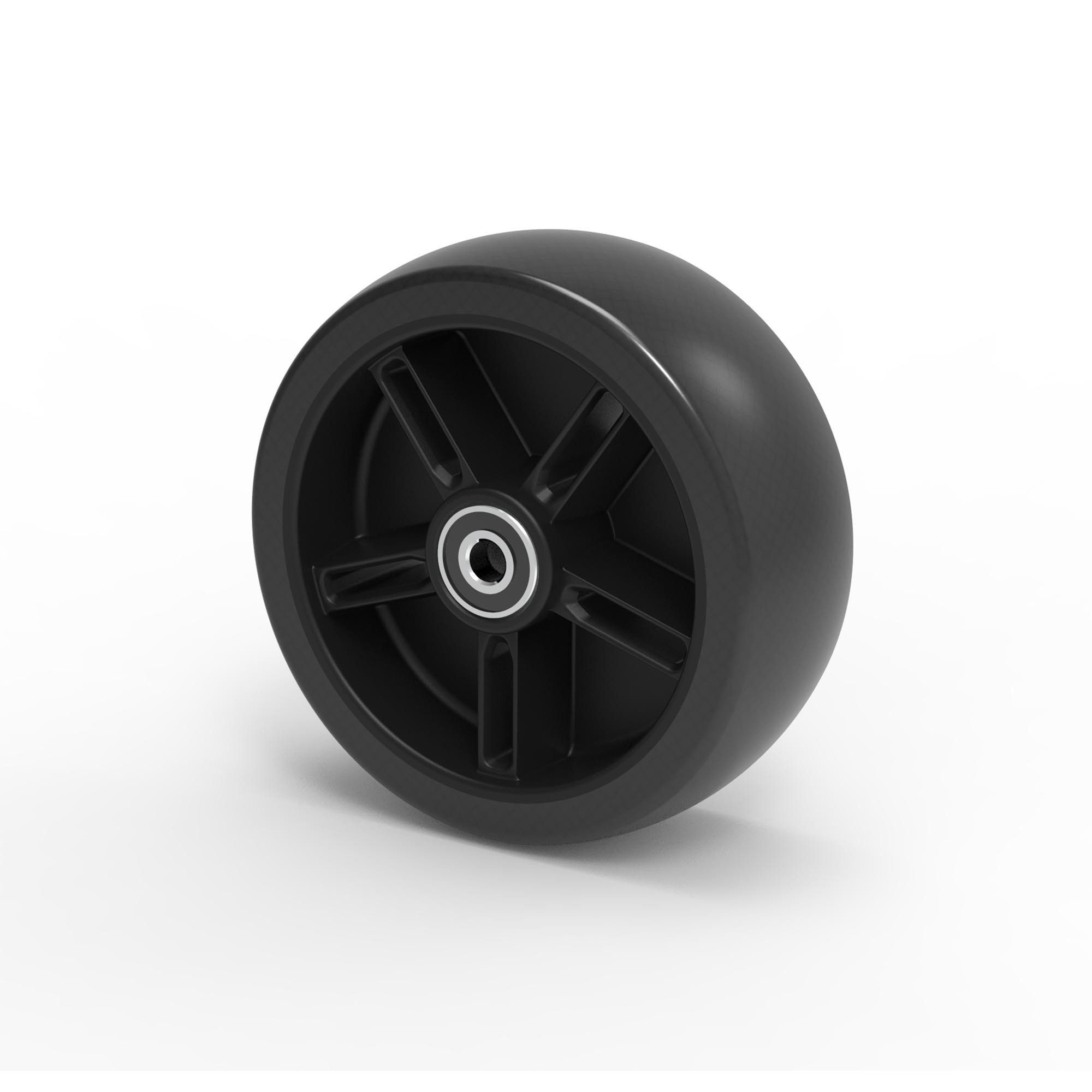 EzyRoller Kinderfahrzeug-Räder Pro / Pro X / Drifter Pro X Rolle (1 St., für Pro / Pro X / Drifter Pro X / 1 Stück), Rolle Ersatzrolle Ersatz Rad PU (1 Stk, 115x42 mm, schwarz)