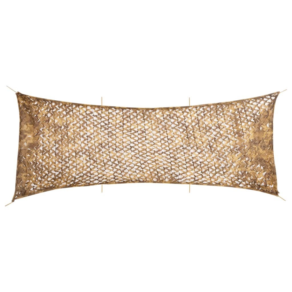 Schutznetz Tarnnetz mit Aufbewahrungstasche 623x203 cm Sandfarbe