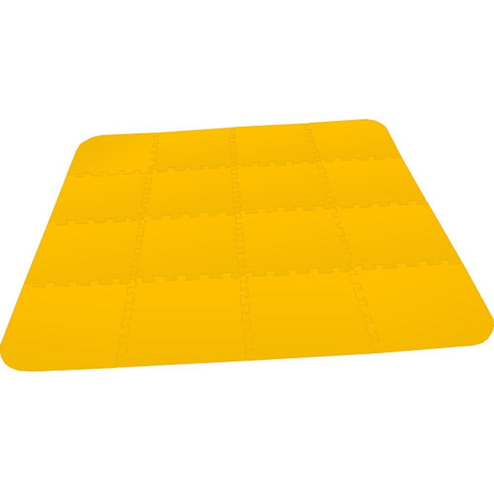 Spielmatte Bodenmatte Puzzlematte UNO Plus - 8mm, 16 Teile, gelb