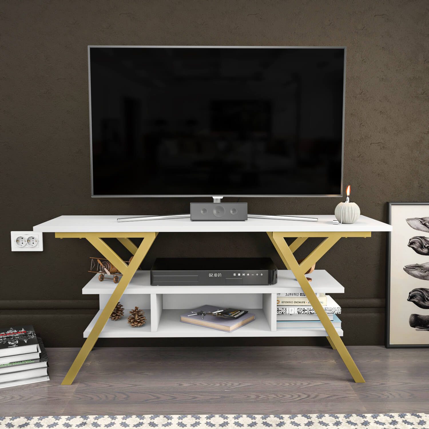 Decorotika Lowboard TV Stand Minerva