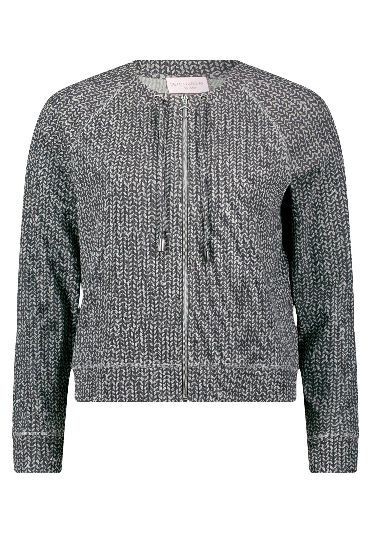 Betty Barclay Sweatjacke Damen mit Rippenstruktur günstig online kaufen
