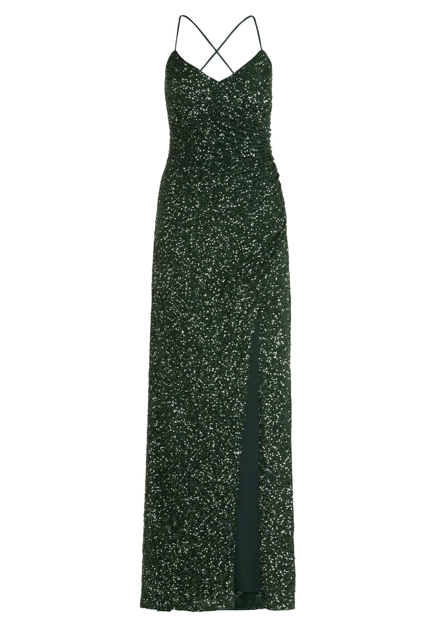 Vera Mont Abendkleid "Damen Abendkleid im Glitzer-Look" Ohne Tasche Wickel- günstig online kaufen