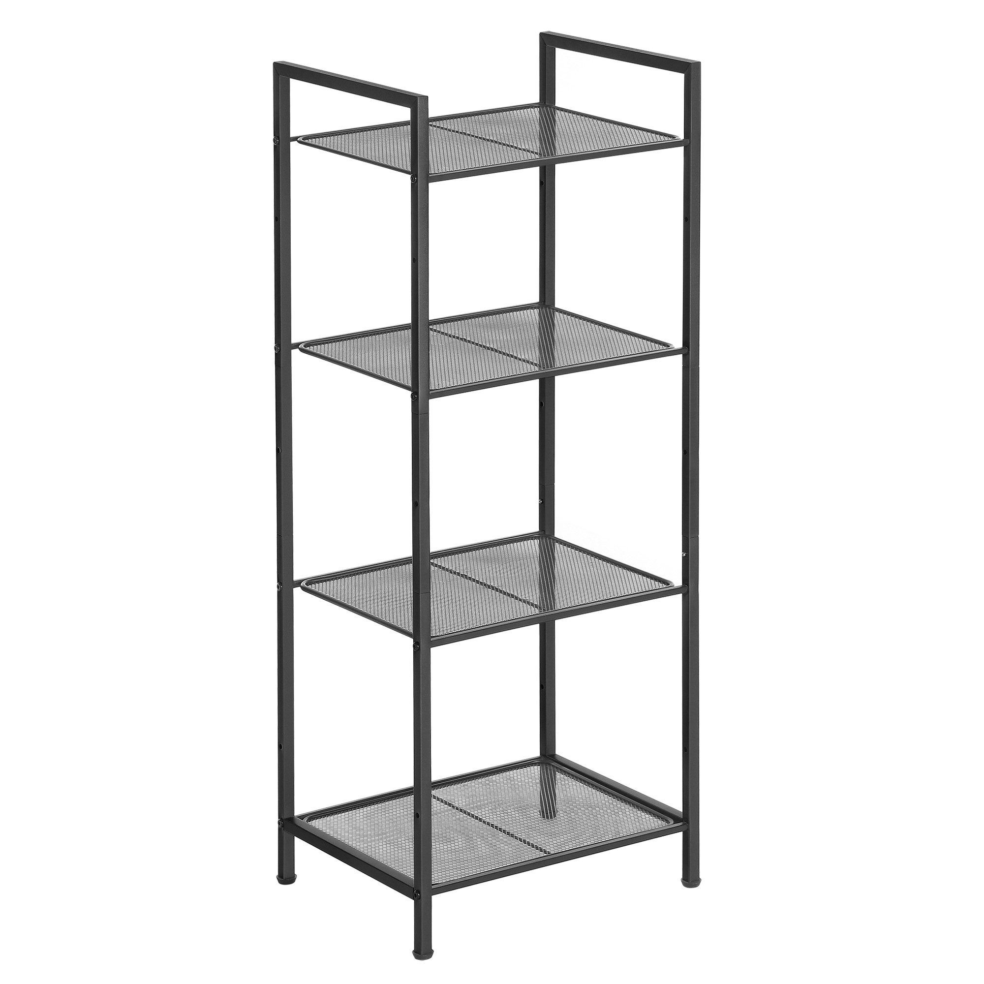 SONGMICS Standregal, Badezimmerregal aus Metall, Küchenregal, Badregal, Pflanzenregal