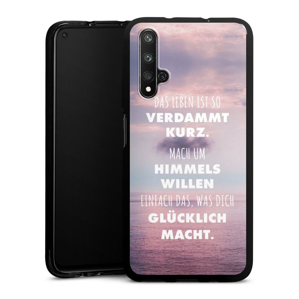 DeinDesign Handyhülle Glück Spruch Statement Das Leben Ist So Verdammt