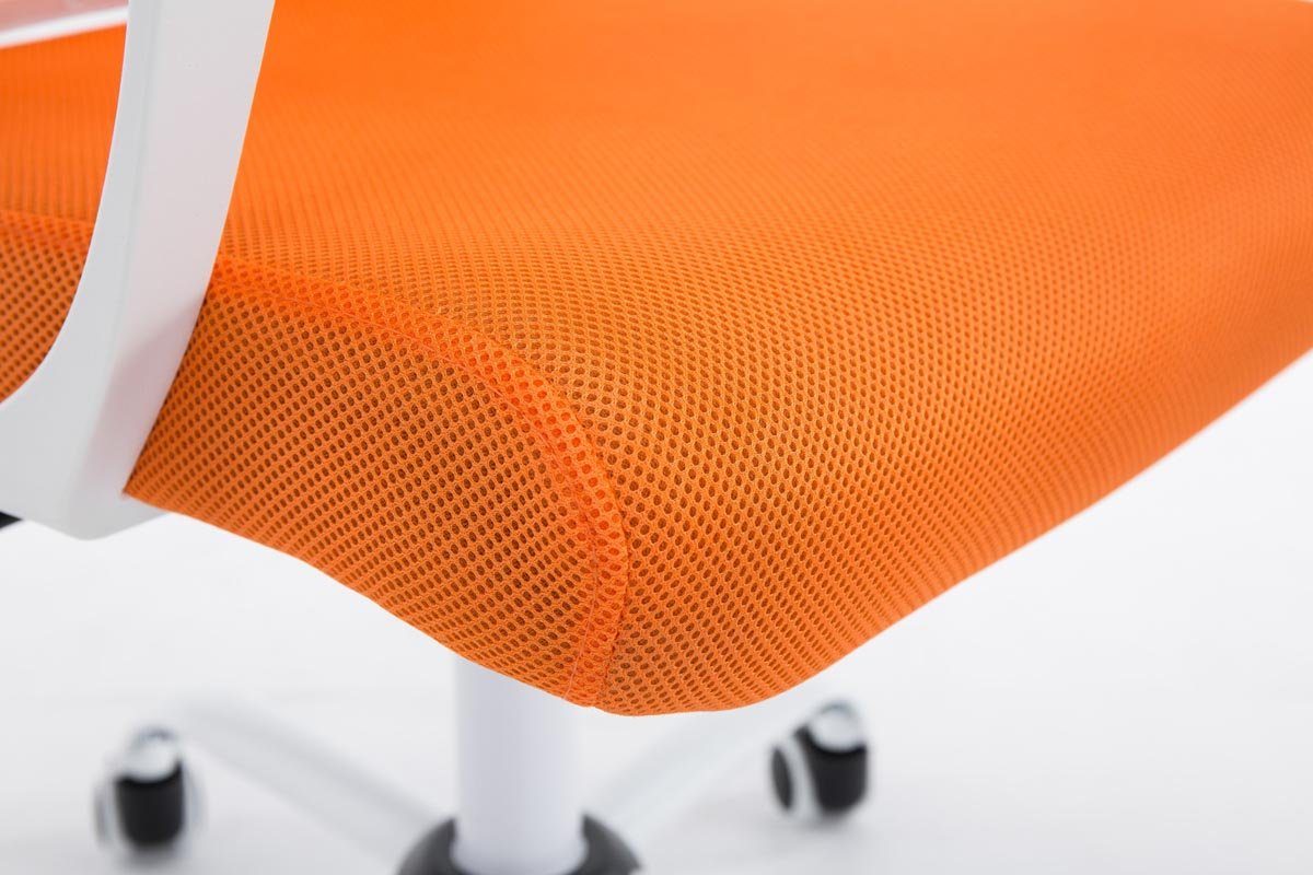 orange CLP drehbar Schreibtischstuhl höhenverstellbar und Tracy Netzbezug,
