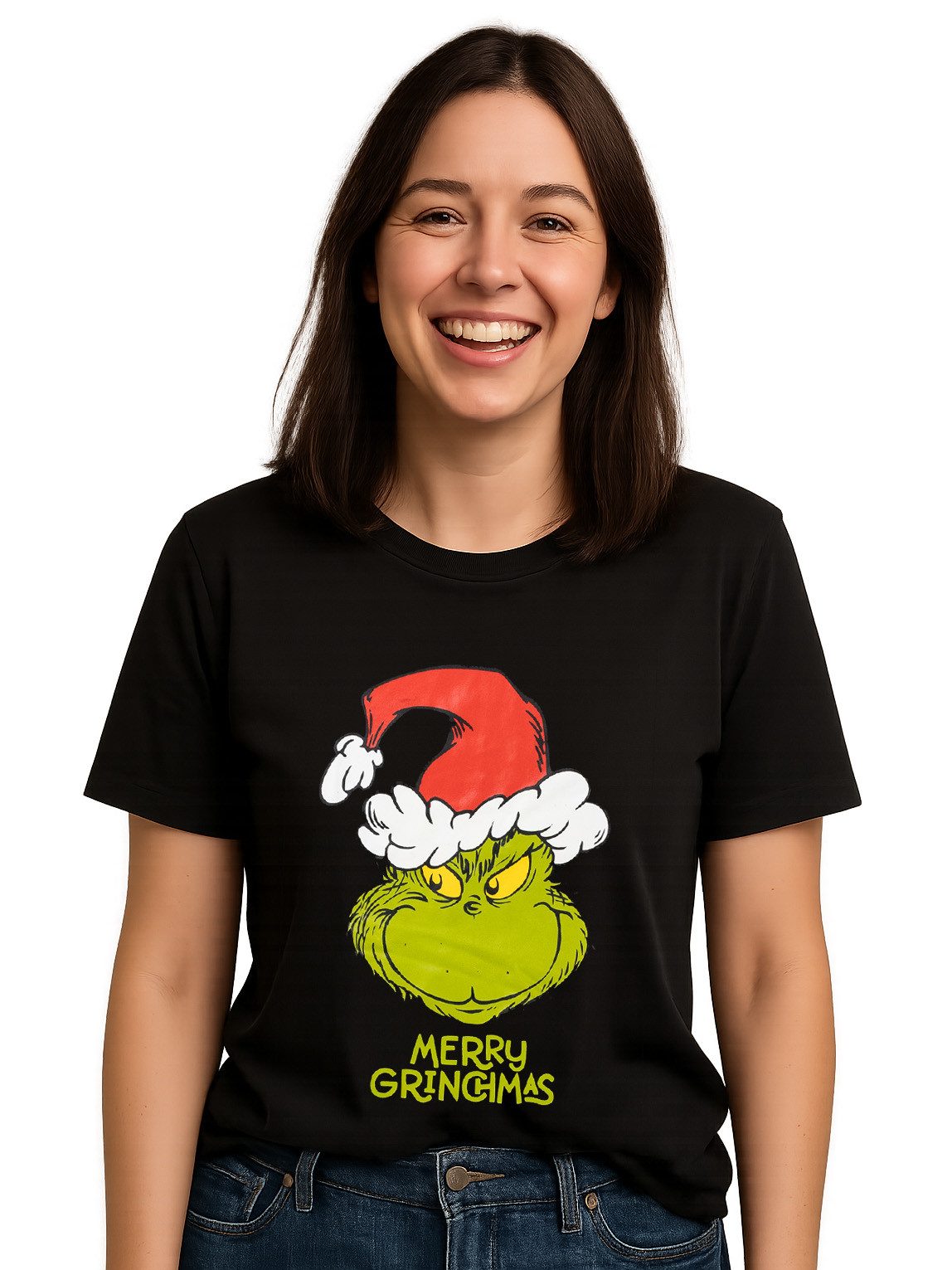 T-Shirt The Grinch T-Shirt Oberteil Shirt Top Rundhals Kurzarm