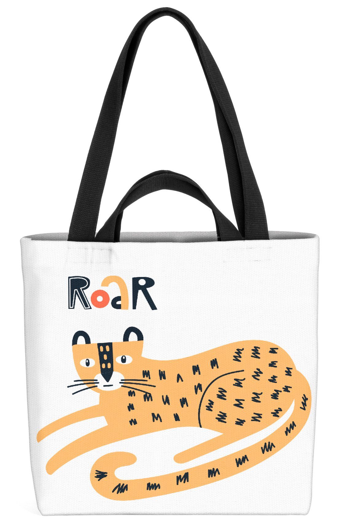 Tiere Henkeltasche Roar Kinderzimmer Wildkatze Leopard VOID Skandinavien (1-tlg), Kinder Haustie