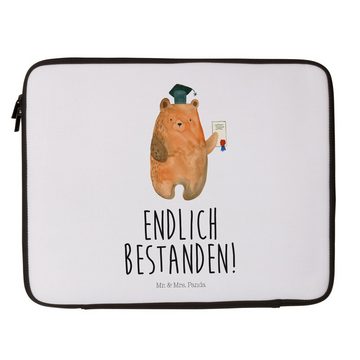 Mr. & Mrs. Panda Laptop-Hülle 20 x 28 cm Bär Prüfung - Weiß - Geschenk, Laptop, Notebook-Reisehülle, Stylish & Praktisch