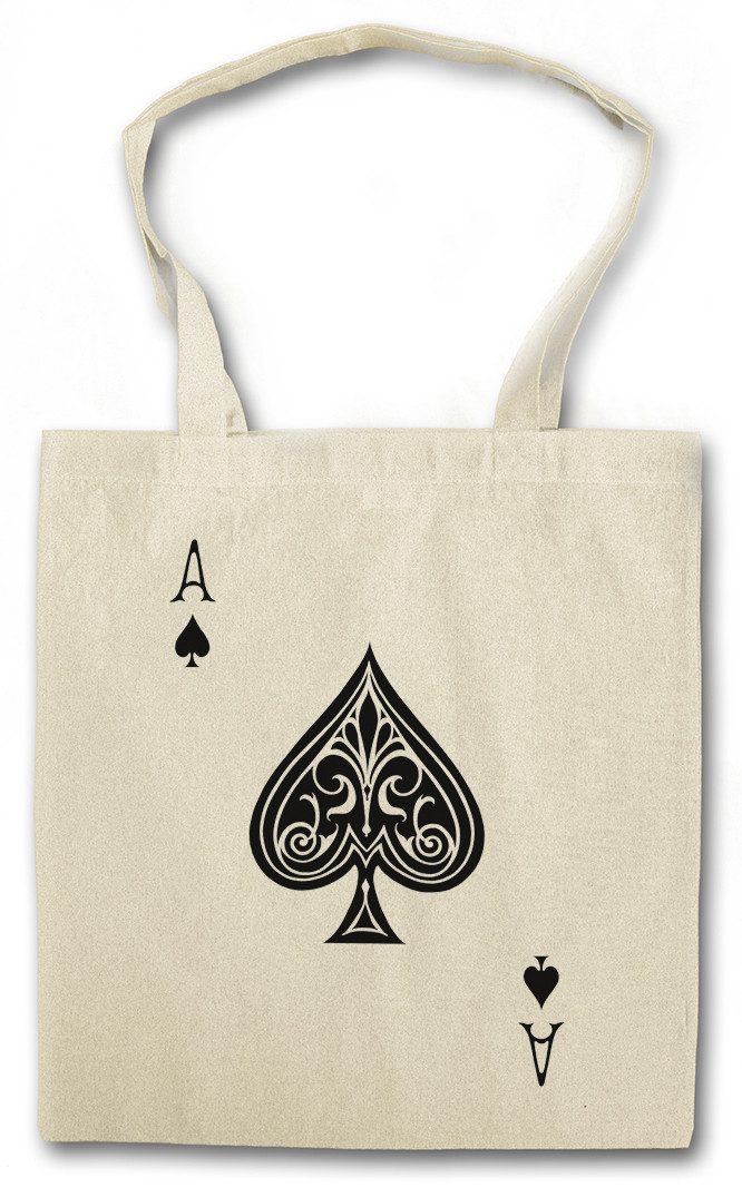 Beuteltasche Ace Of Spades I Stofftasche Pik As Spade Ace Poker Card Casino Karte
