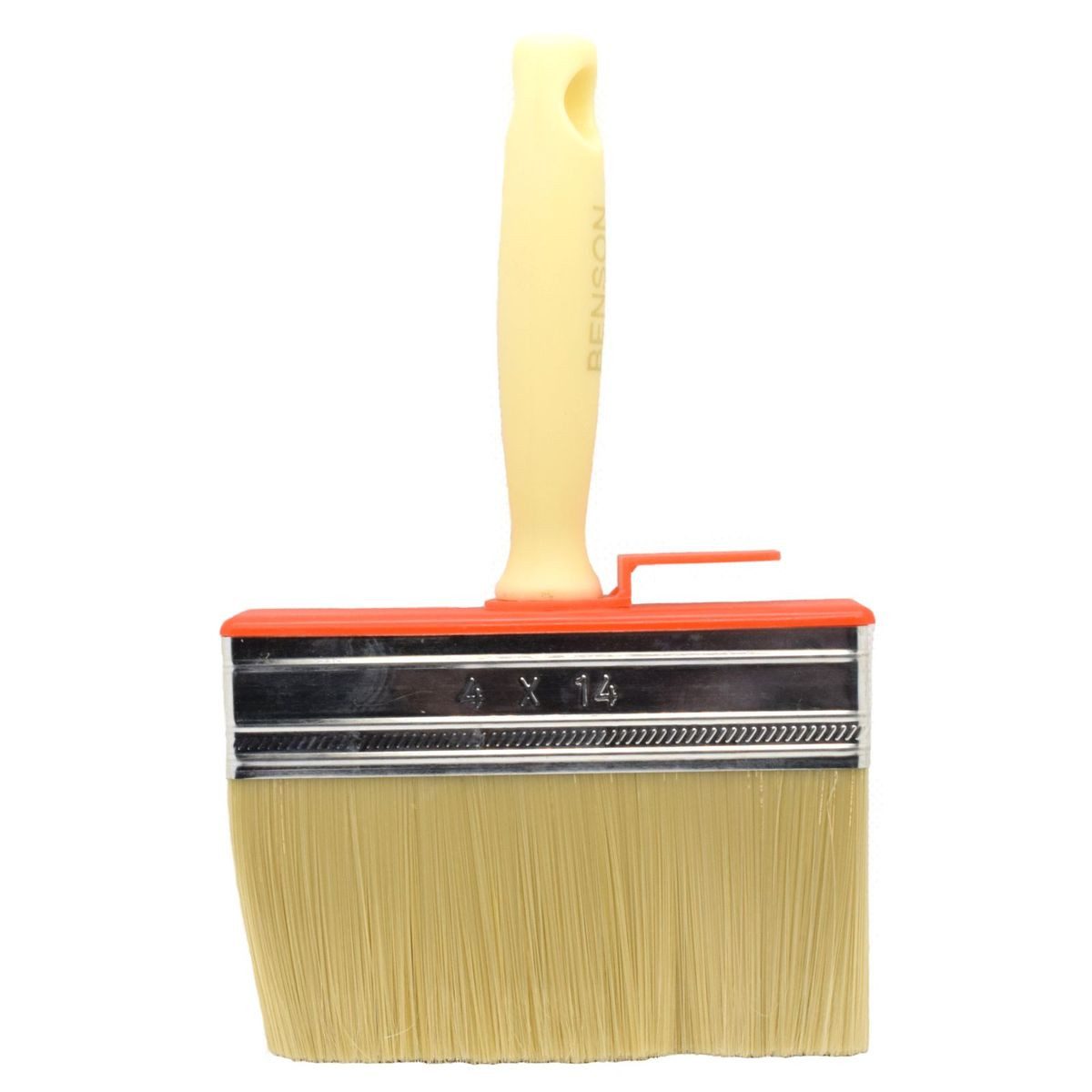BENSON Flächenstreicher Lasurpinsel Flächenstreicher 40x140 mm Eimerhaken Block-Farbenbürste, (1 St), Griff abschraubbar