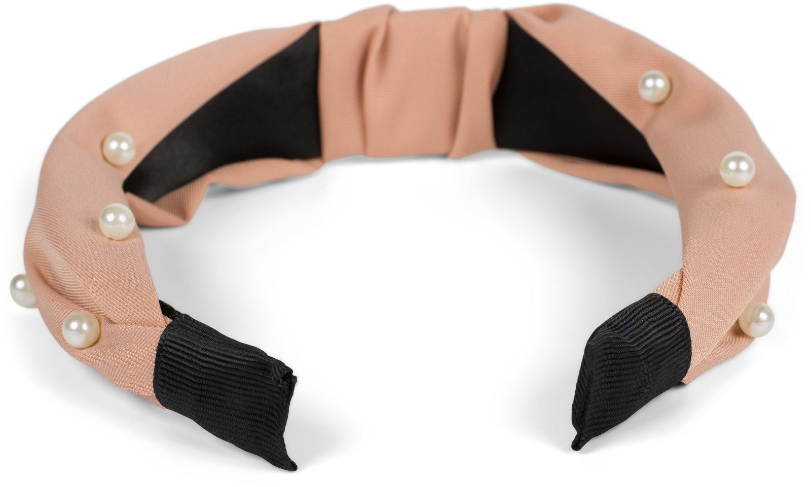 styleBREAKER Haarband, 1-tlg., Stoff Haarreif mit Perlen