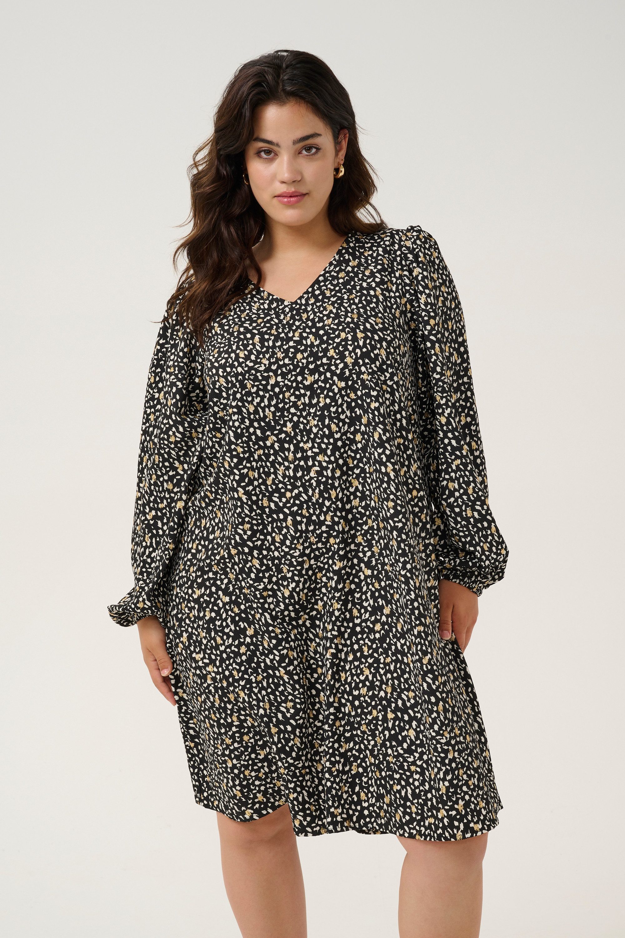 KAFFE Curve Blusenkleid Kleid KCmalena Große Größen günstig online kaufen