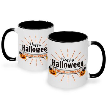 GRAVURZEILE Tasse mit Motiv - im Happy Halloween Design - Geschenk für Sie & Ihn