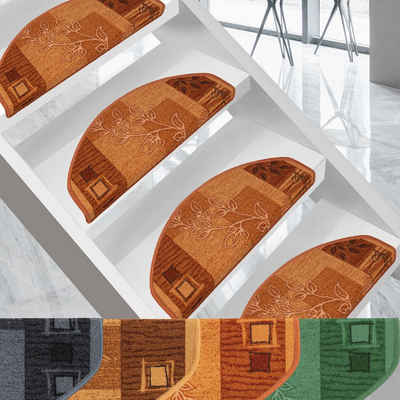 Stufenmatte Springfield, Stufenschutz, viele Farben, Matte, Kubus, Halbrund, Höhe: 5 mm