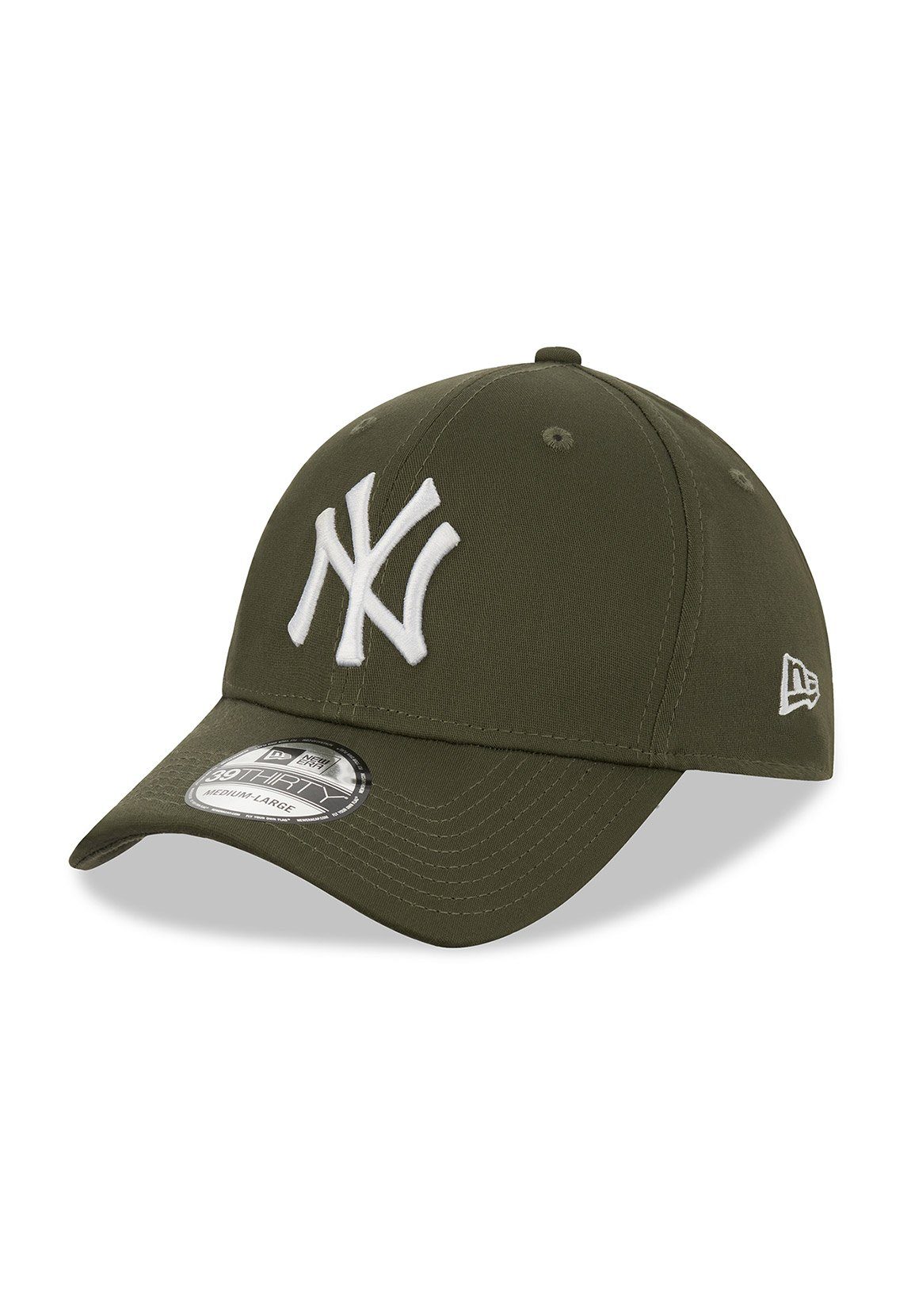 New Era Baseball Cap Cap Essential New Khaki League 39Thirty dunkeloliv YANKEES Era Weiß NY