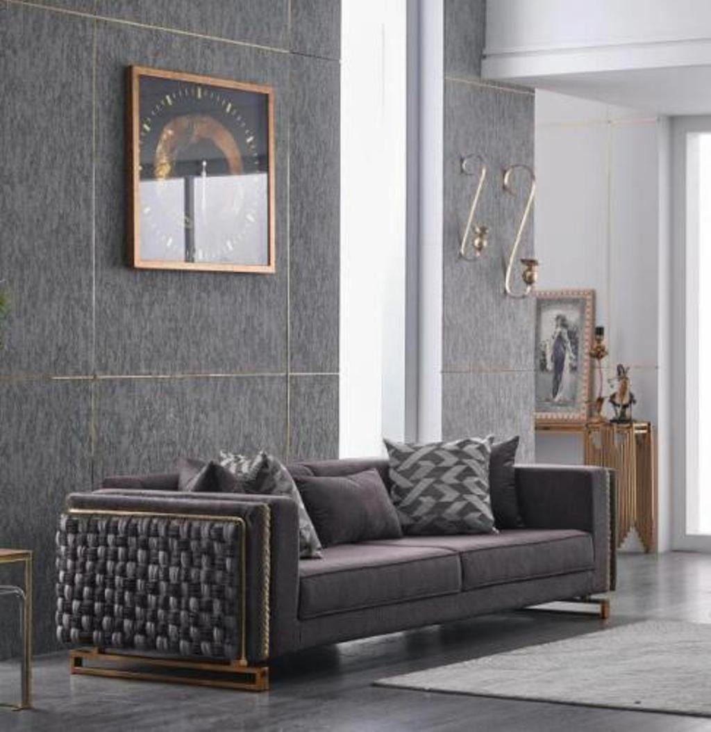 Dreisitzer Europa JVmoebel 1 245cm, Polster 3 3-Sitzer Made Wohnzimmer Luxus Couch Teile, in Möbel Sofa Sitzer