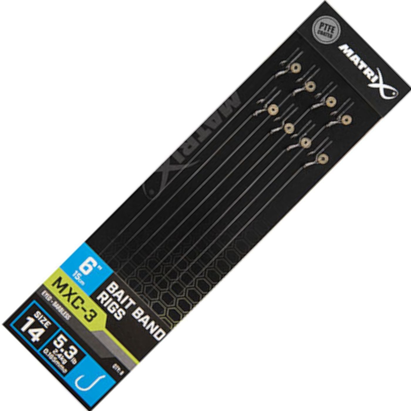 Feederhaken Fox Matrix MXC-3 Bait Bands Rigs 15cm - 8 Pelletrigs