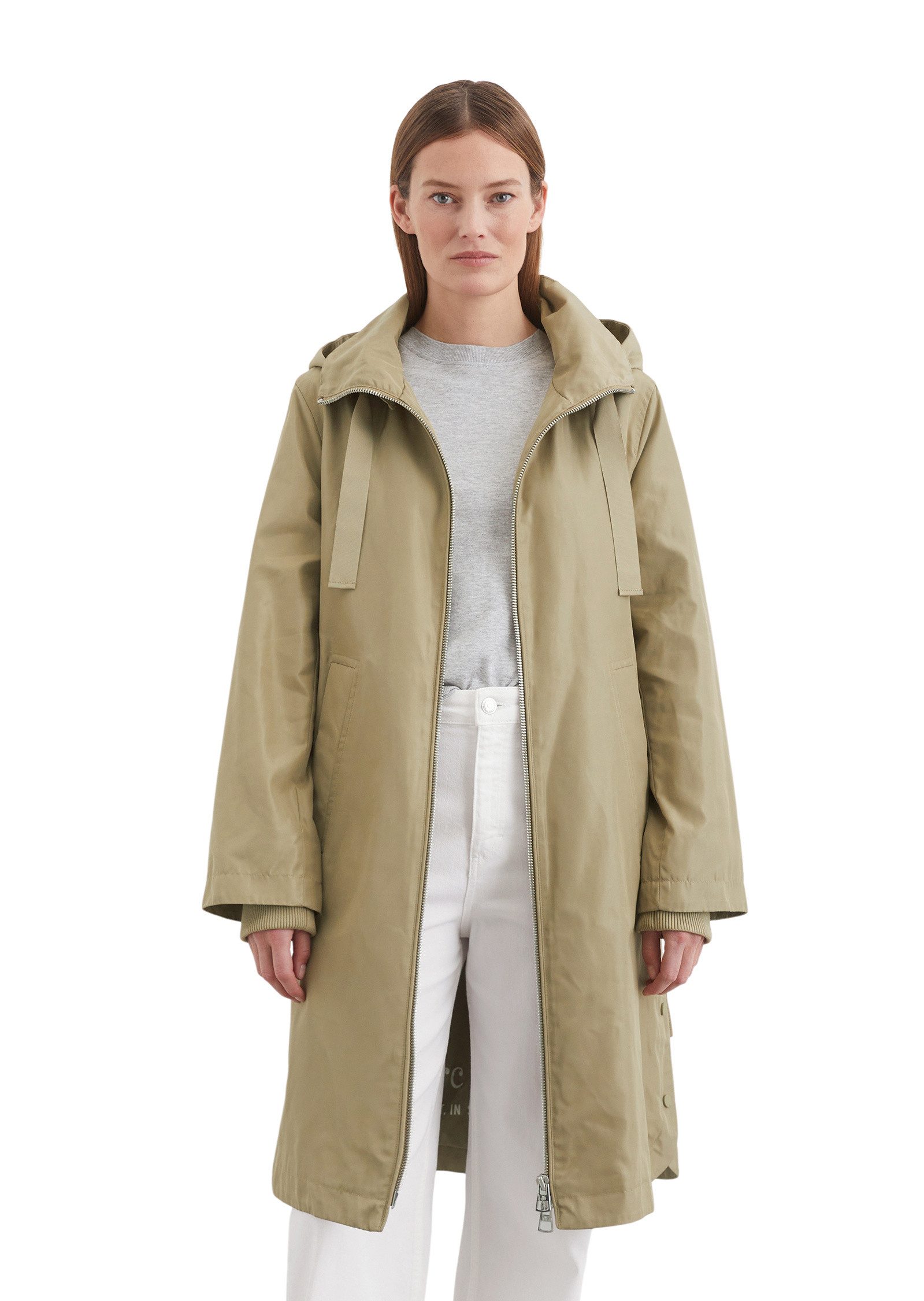 Langmantel aus recyceltem Polyester-Canvas